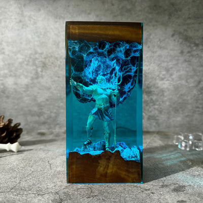 Poseidon Resin Lamp