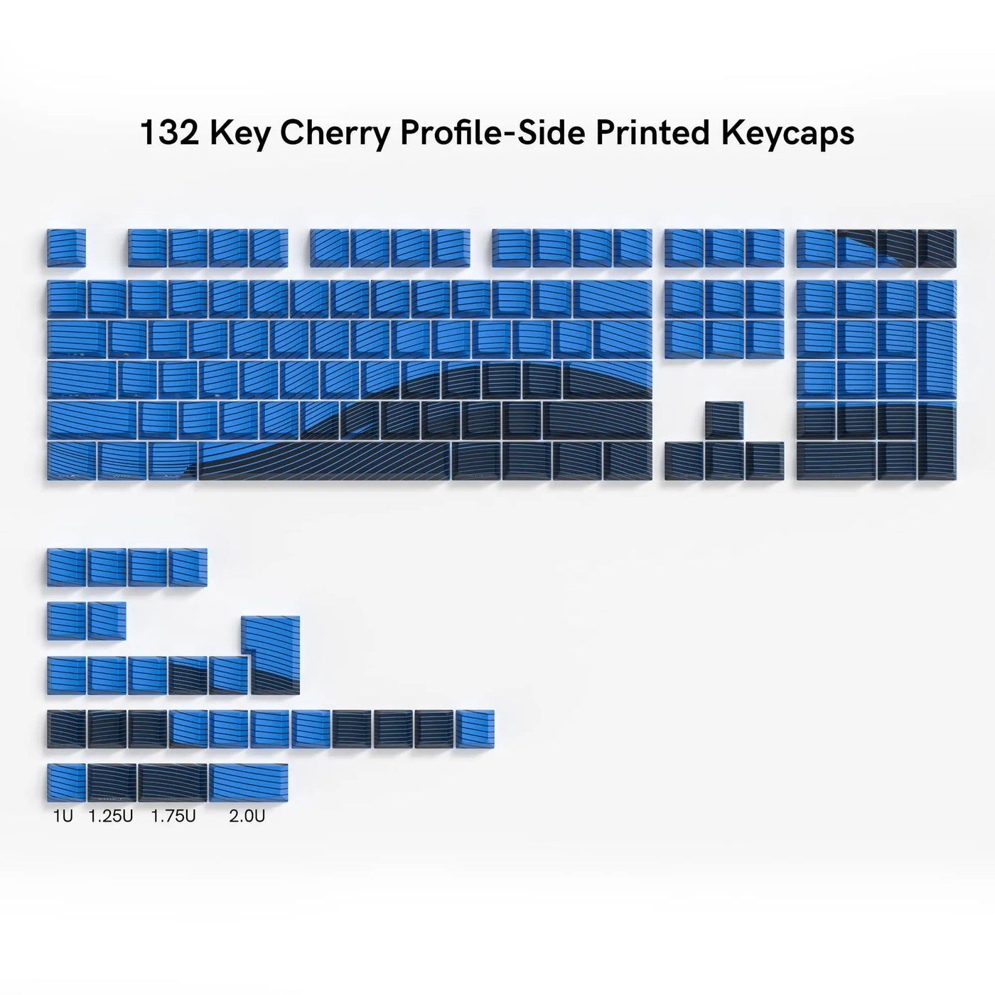 132 Keys Blue Black Topographic