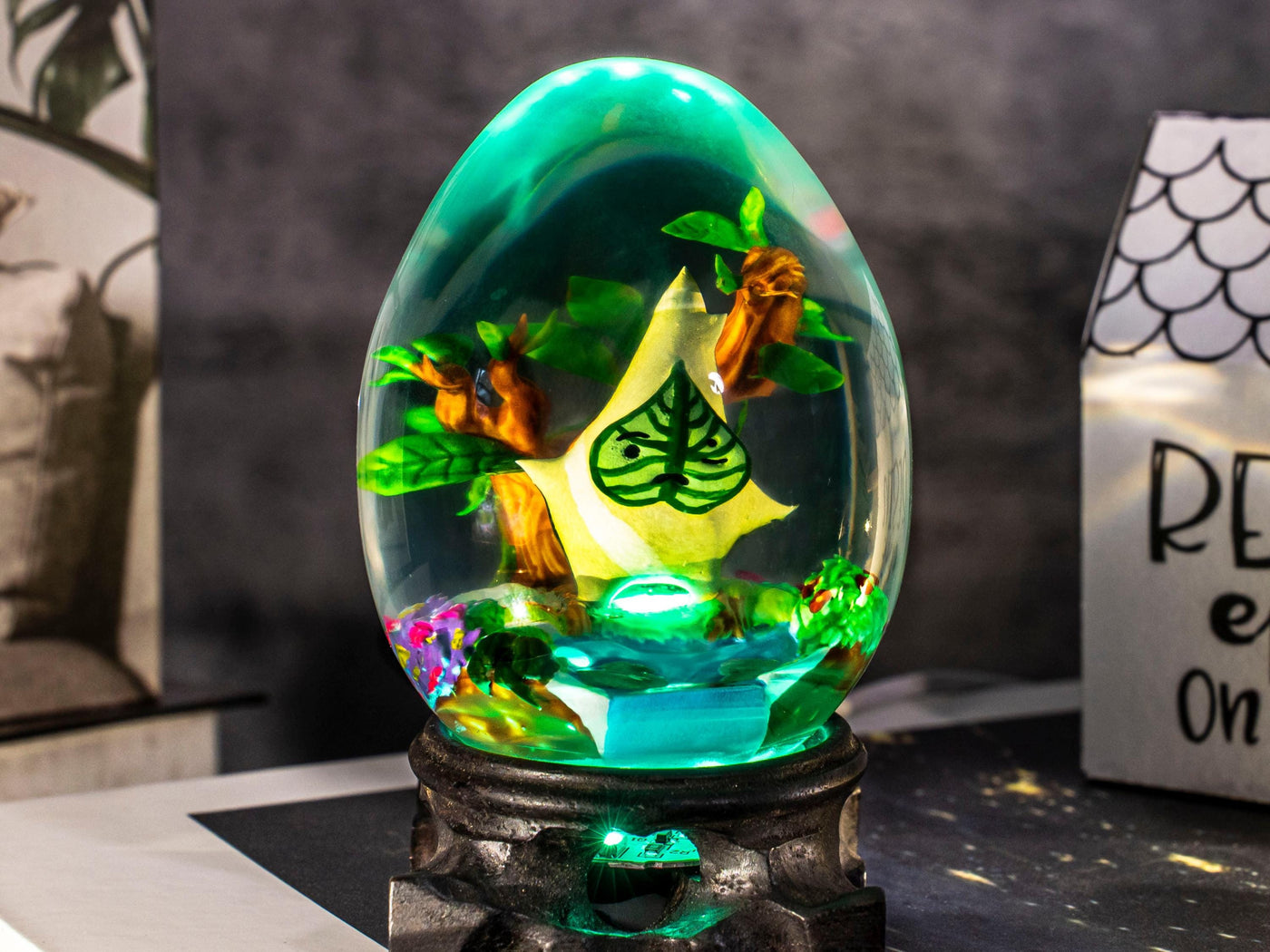 Custom KO.ROK Resin Lamp Egg