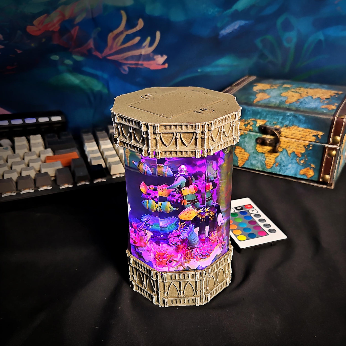 The Ocean's Beautiful artisan resin lamp