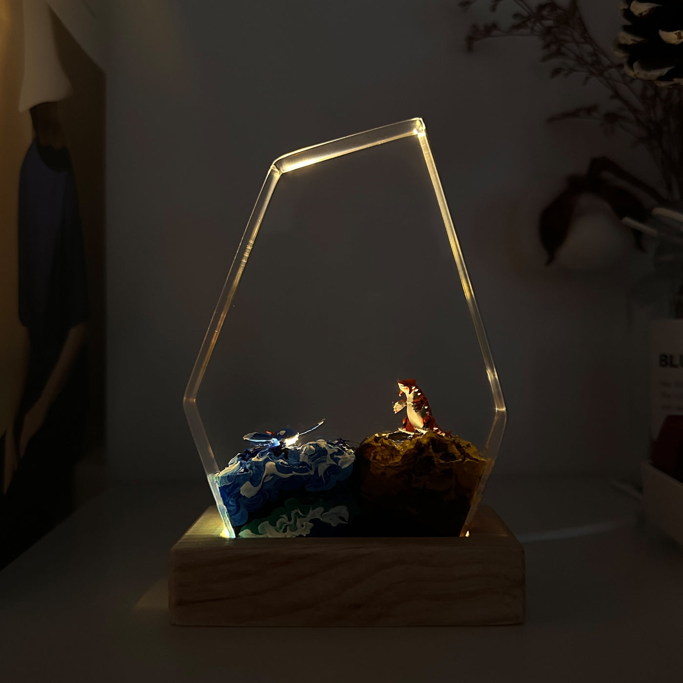 Rayquaza Kyogre Groudon Resin Lamp