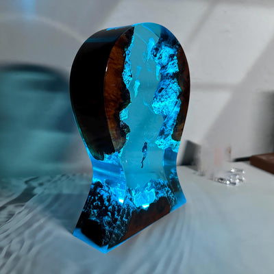 Headphone holder resin epoxy lamp 2