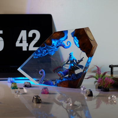 Bloodborne Hunter Resin Lamp