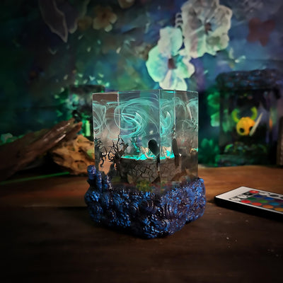 Ghost in The Well Resin Lamp