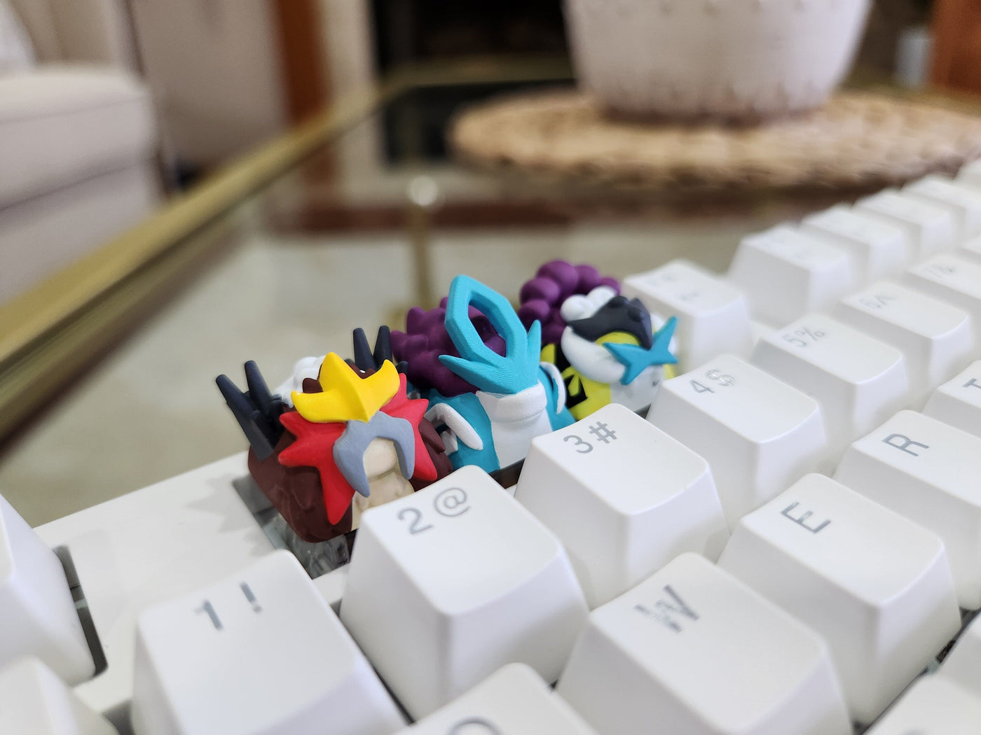 Pokemon Legendary Entei, Suicune, Raikou Keycaps