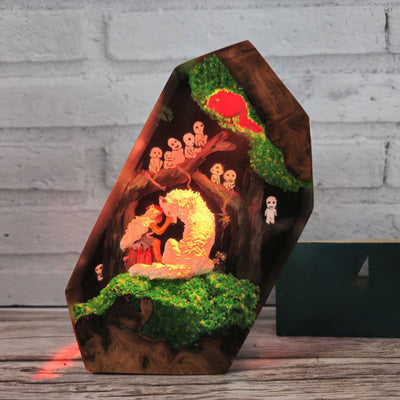 Princess Mononoke Resin Lamp