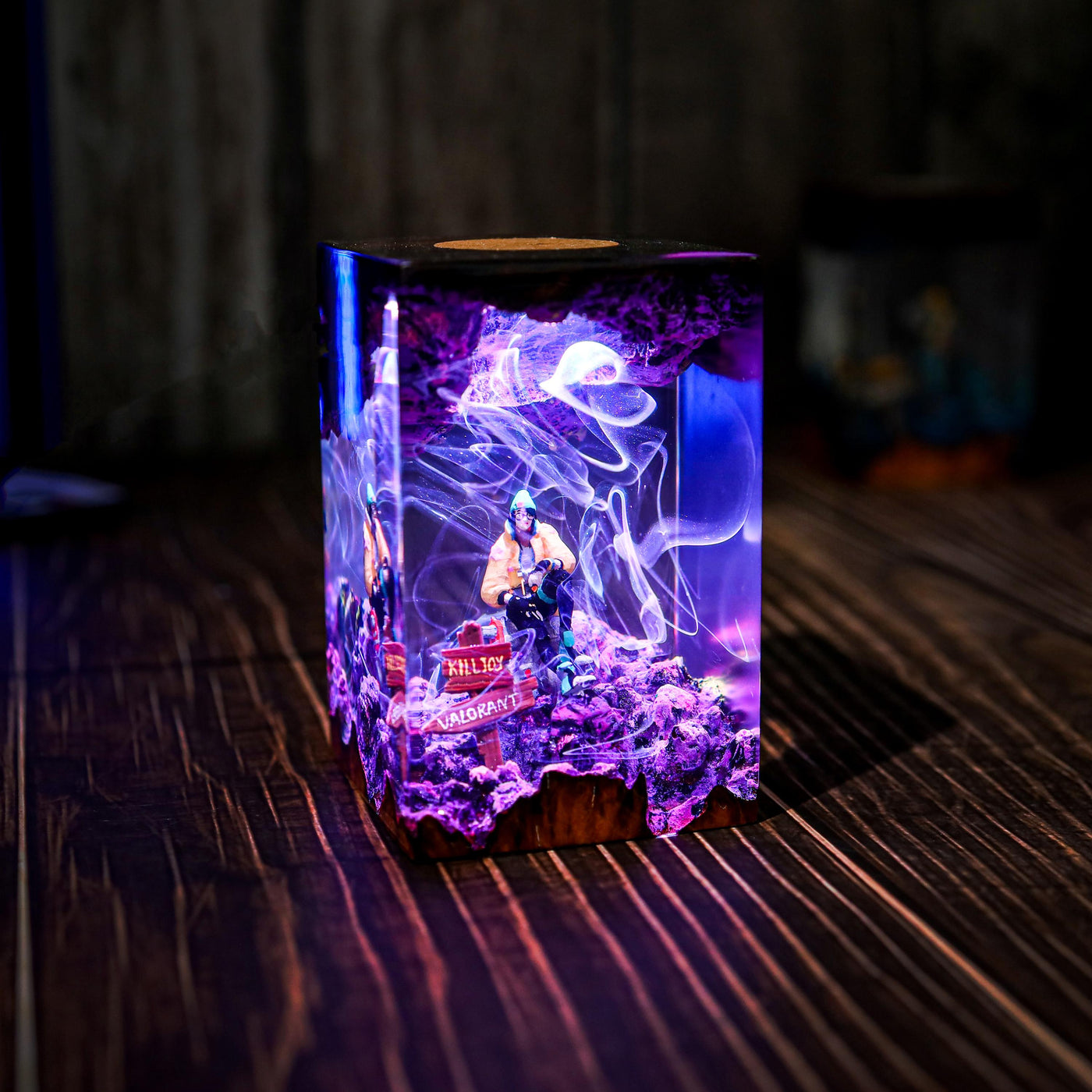 Custom Sage Valorant Resin Epoxy lamp