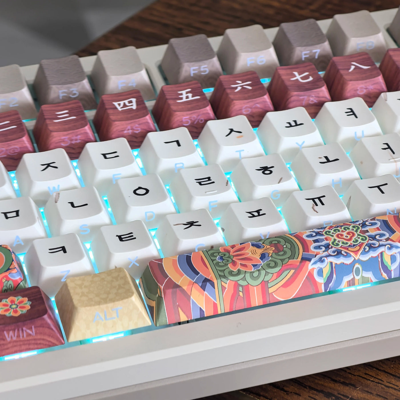 Retro Korean Keycap Set