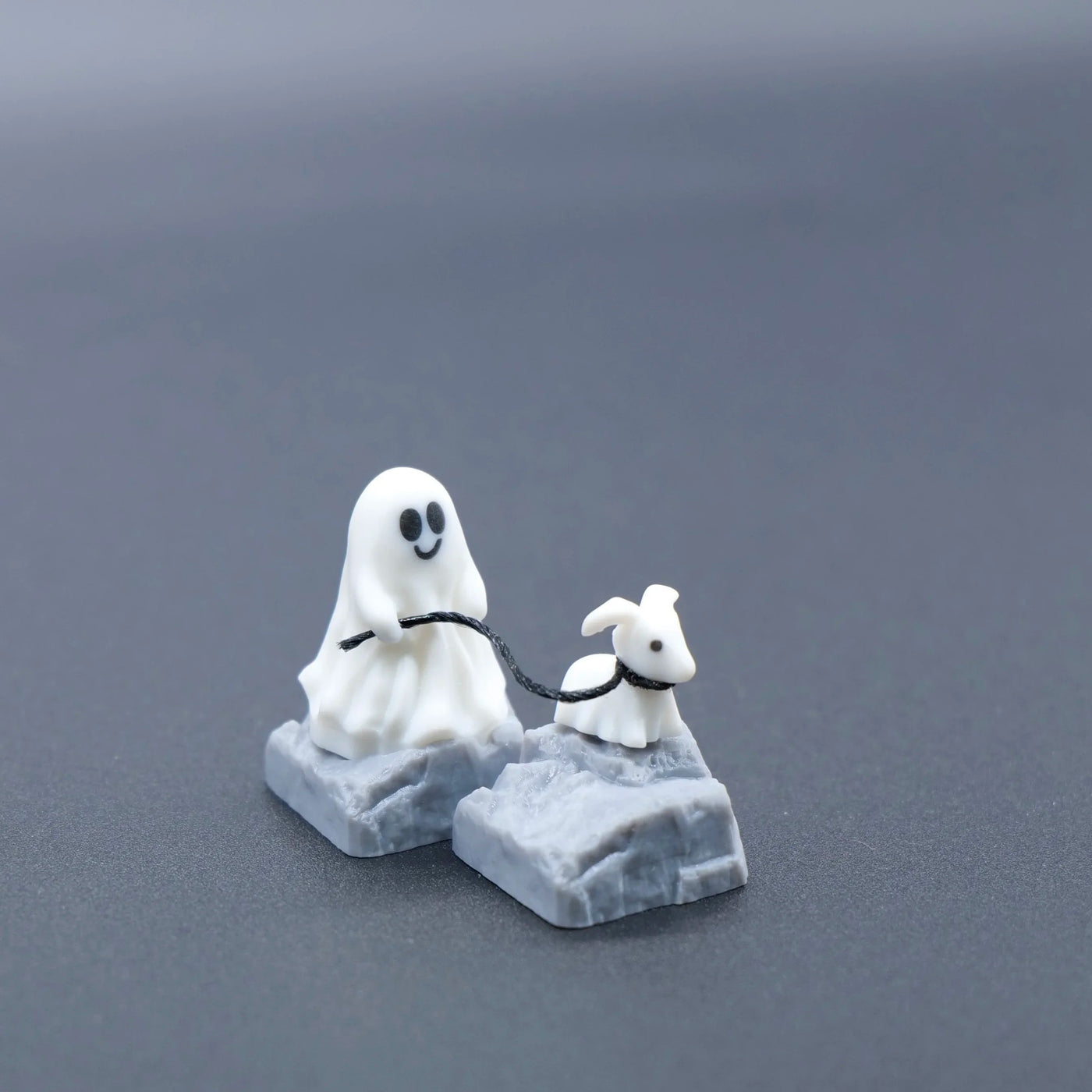 Set Halloween Ghost Walking Dog