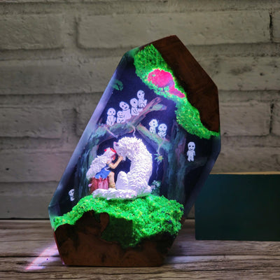 Princess Mononoke Resin Lamp
