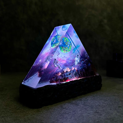 Galaxy resin epoxy lamp 3