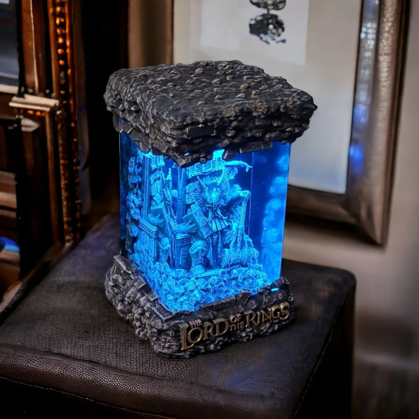 LOTR Dw.arf King on Throne Resin Lamp