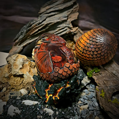 Fire Dragon Egg Resin Lamp 2