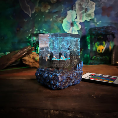 Ghost in The Well Resin Lamp