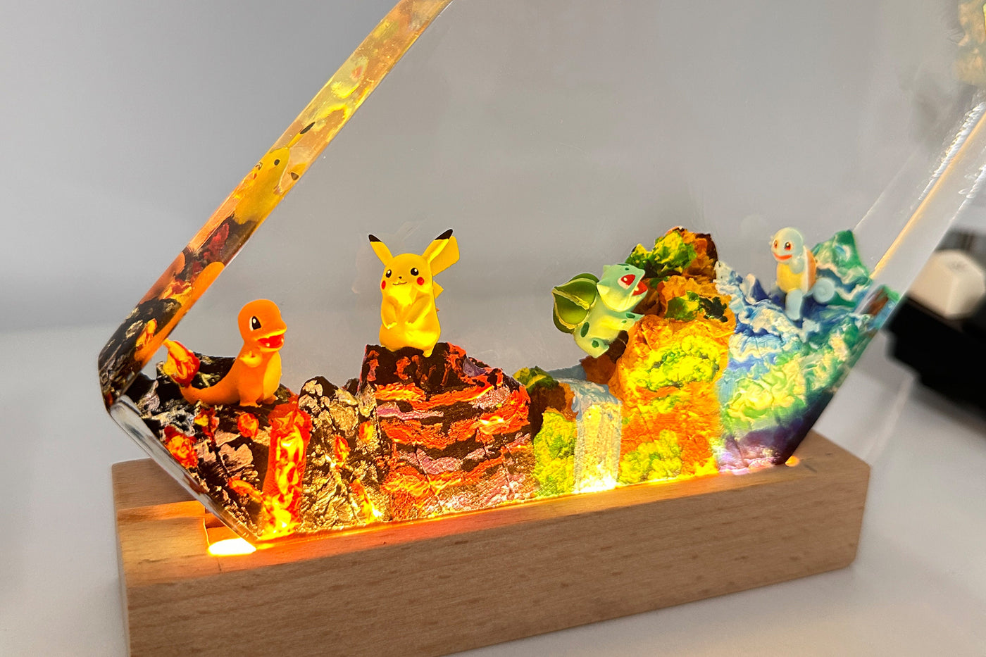 Charmander Squirtle Resin Lamp