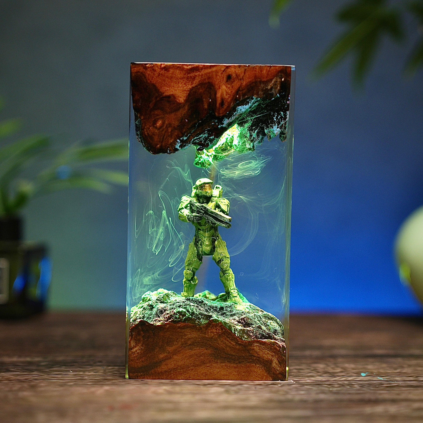Halo Master Chief diorama resin lamp