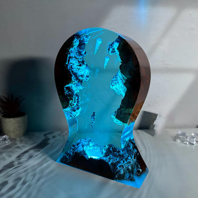 Headphone holder resin epoxy lamp 2