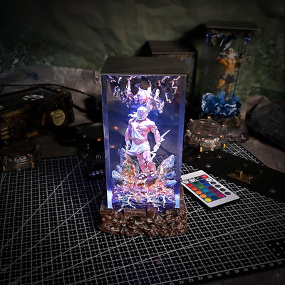 Three Gods resin lamp