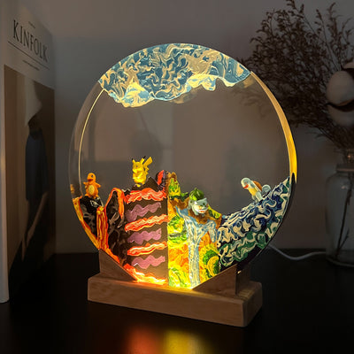 Custom Pokem.on Resin Lamp