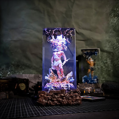 Three Gods resin lamp