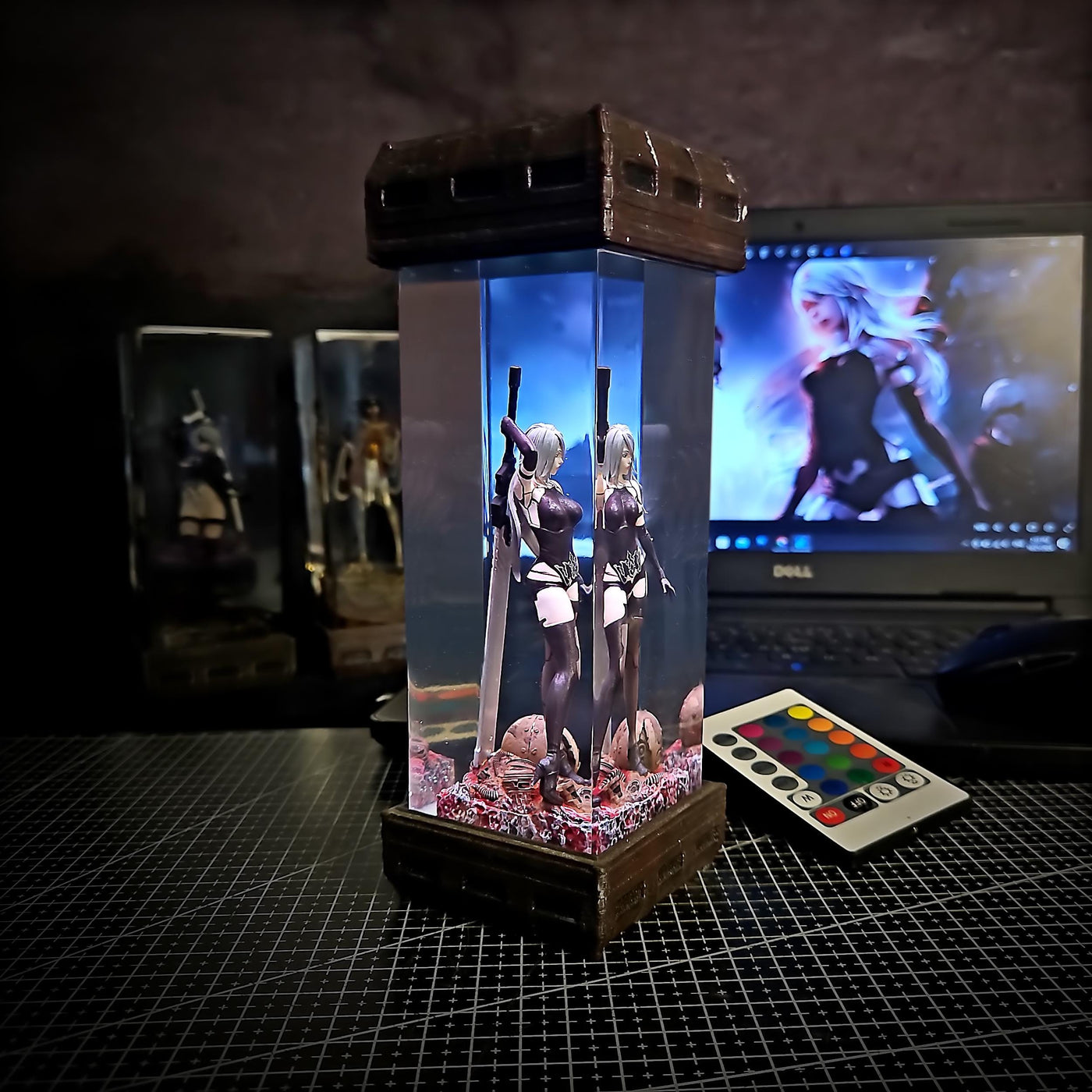 Character 2.A in game N.i.e.r resin lamp