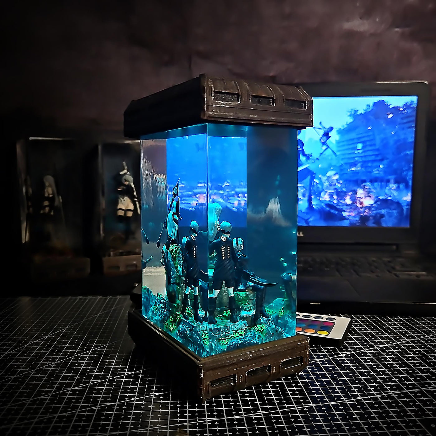 Character game artisan resin lamp