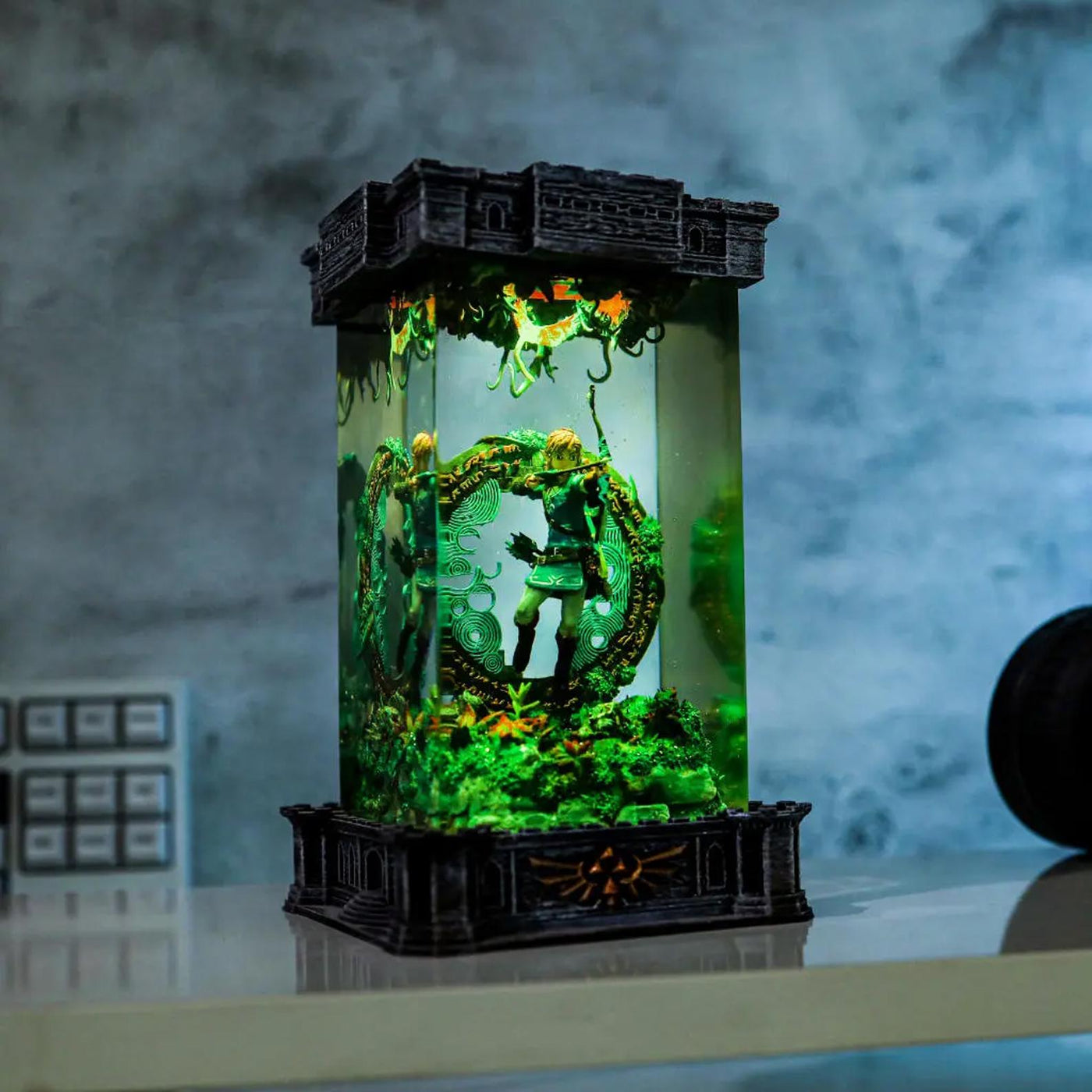 Link Archer Amiibo Epoxy Resin Lamp