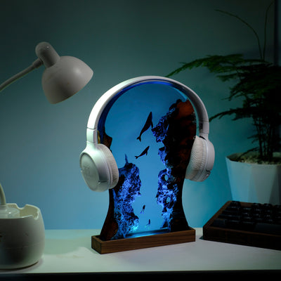 Headphone Scuba Diver Resin Lamp