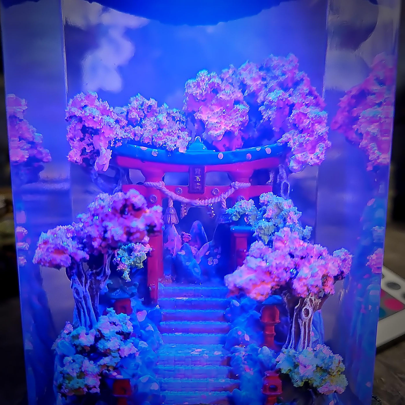 Torii Gate Sakura Resin Lamp