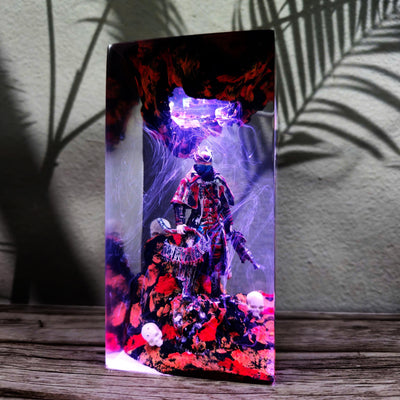 Dark Fantasy Warrior Resin Lamp