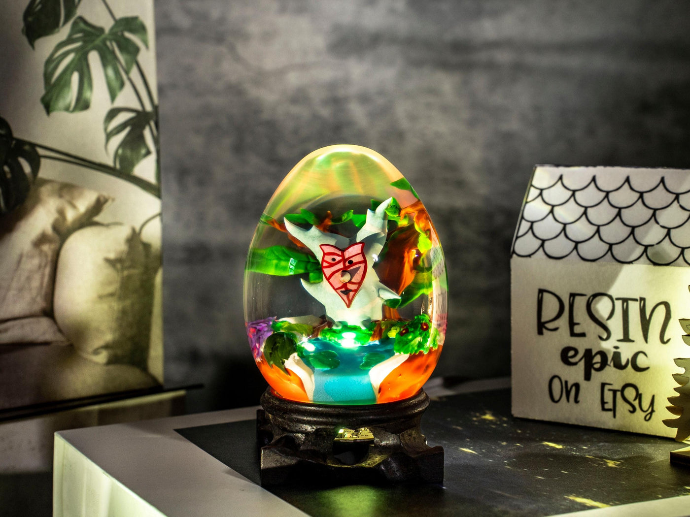 Custom KO.ROK Resin Lamp Egg