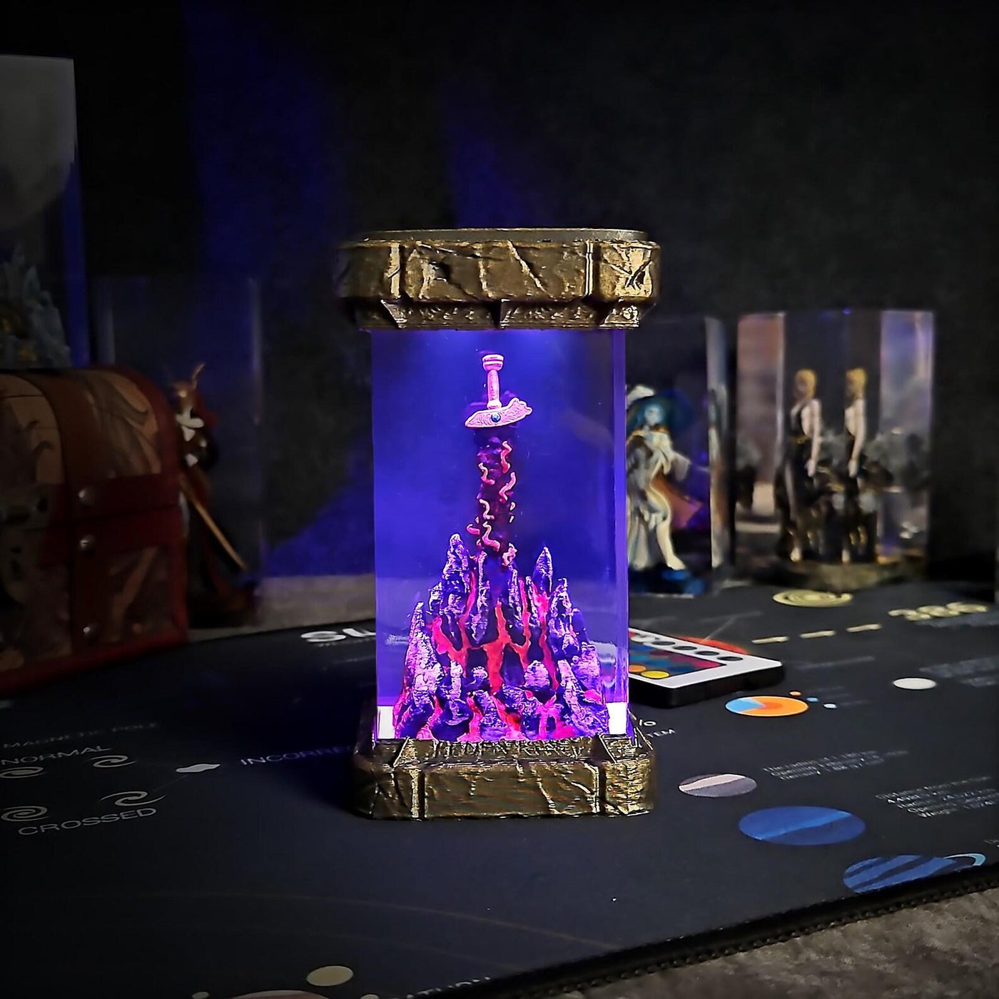 Elde.n Ring Maliketh's Black Blade Sword resin lamp