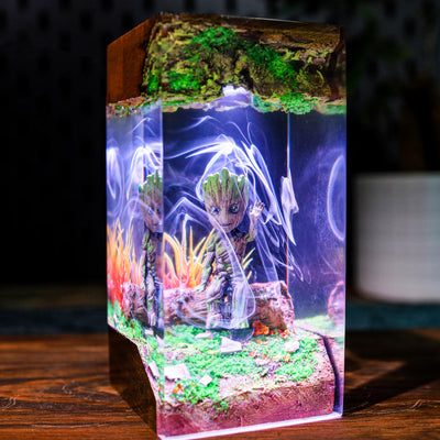 Baby Groot Resin Lamp