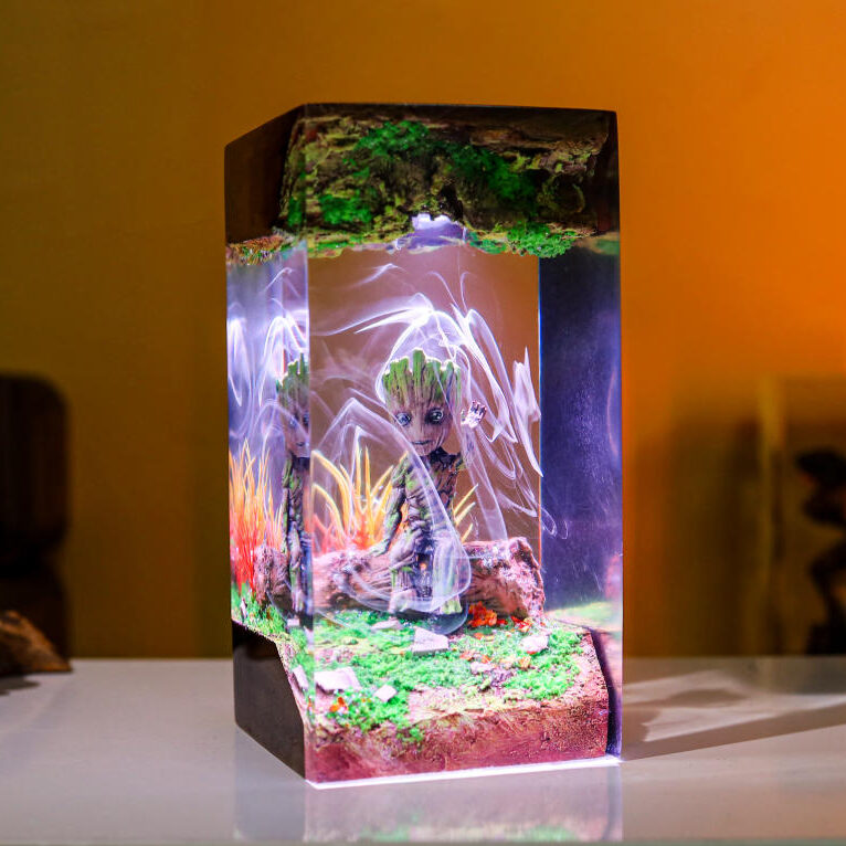 Baby Groot Resin Lamp