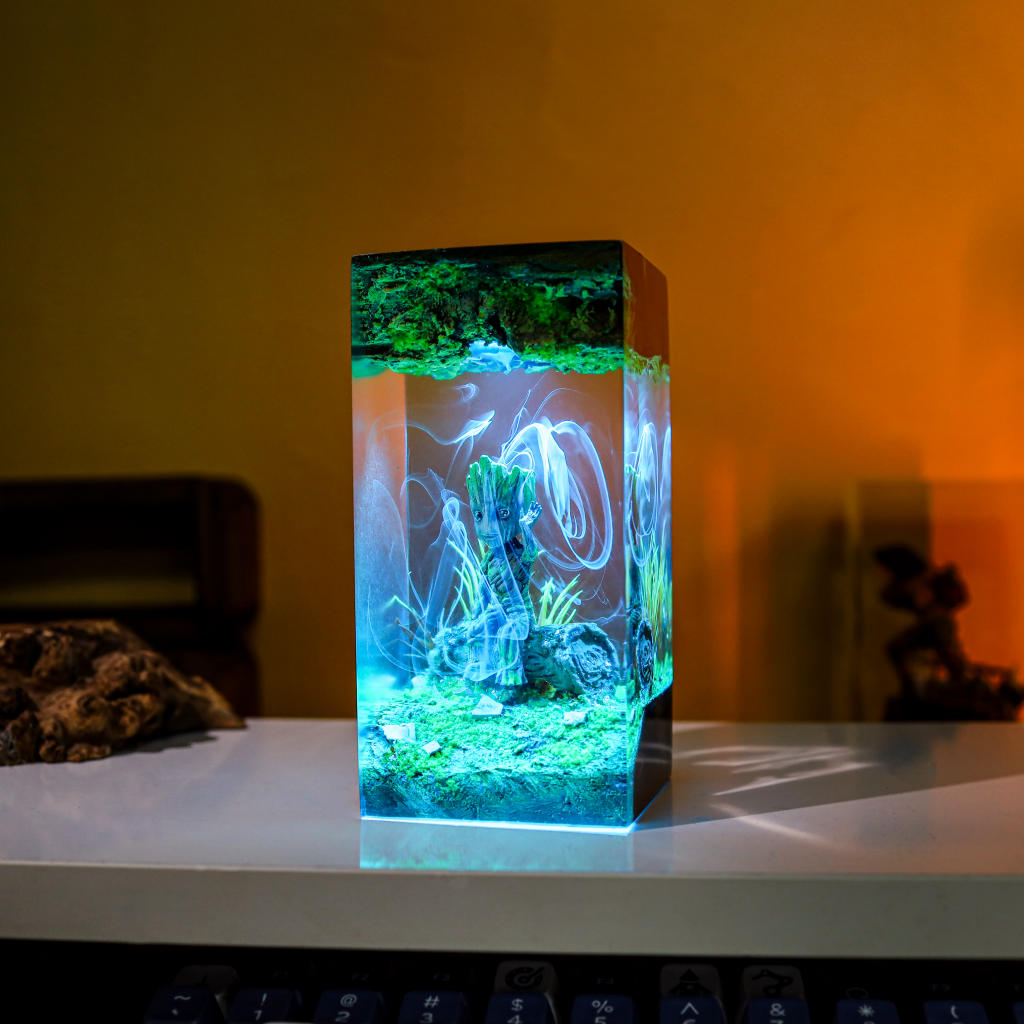 Baby Groot Resin Lamp