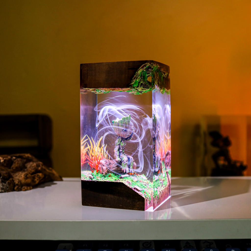 Baby Groot Resin Lamp