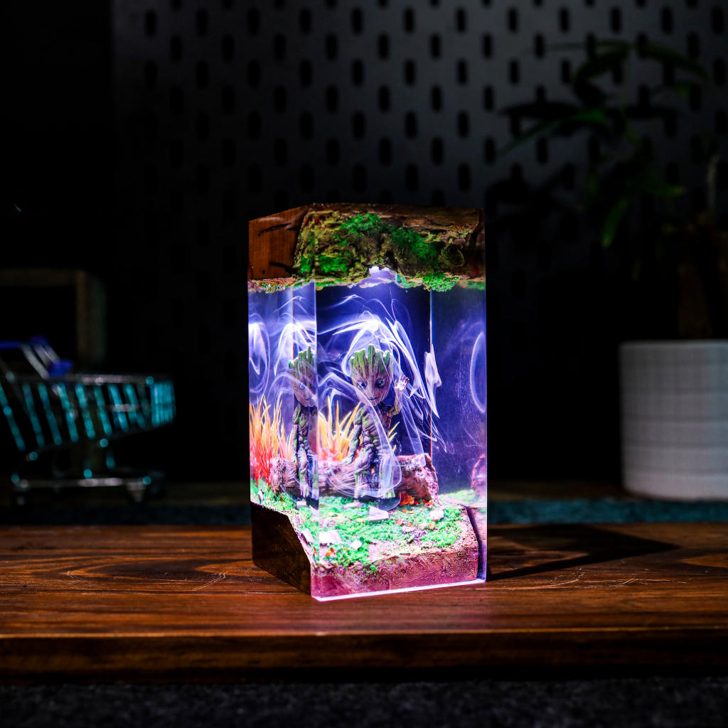 Baby Groot Resin Lamp