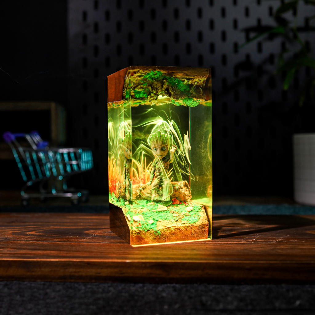Baby Groot Resin Lamp