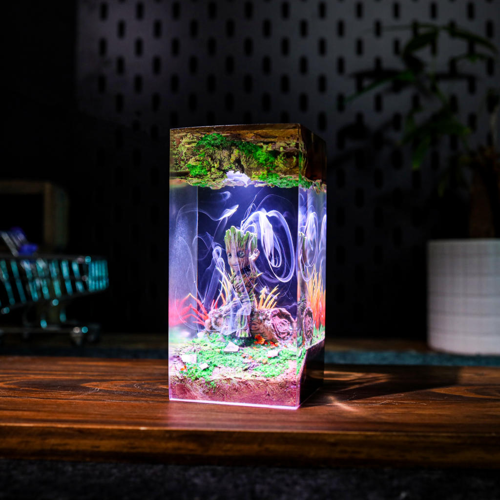 Baby Groot Resin Lamp