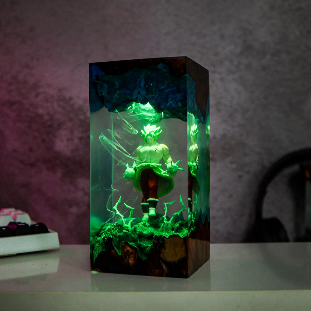 Saiyan Super Hero Broly Resin Lamp