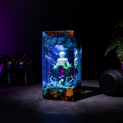 Saiyan Super Hero Broly Resin Lamp