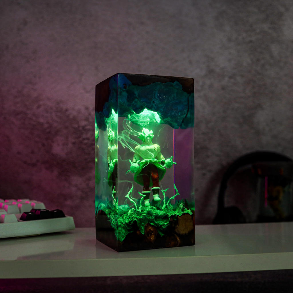 Saiyan Super Hero Broly Resin Lamp