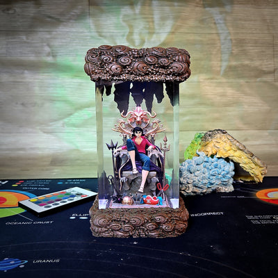 Luffy on Throne One Piece Resin Lamp