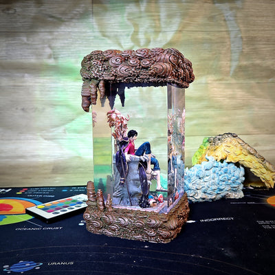 Luffy on Throne One Piece Resin Lamp
