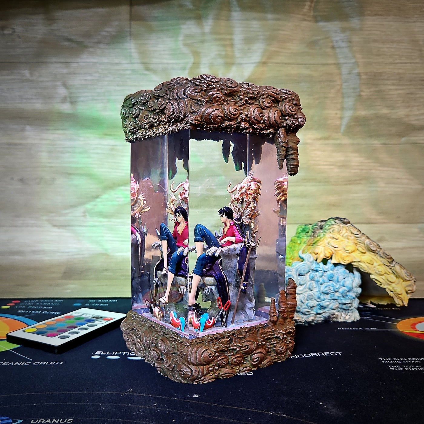Luffy on Throne One Piece Resin Lamp
