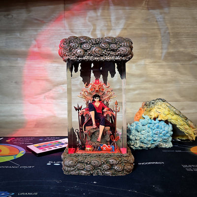 Luffy on Throne One Piece Resin Lamp