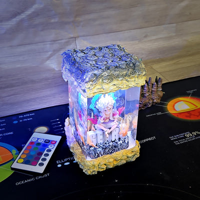 Luf.fy Ge.ar 5 Chibi O.ne Pie.ce Resin Lamp