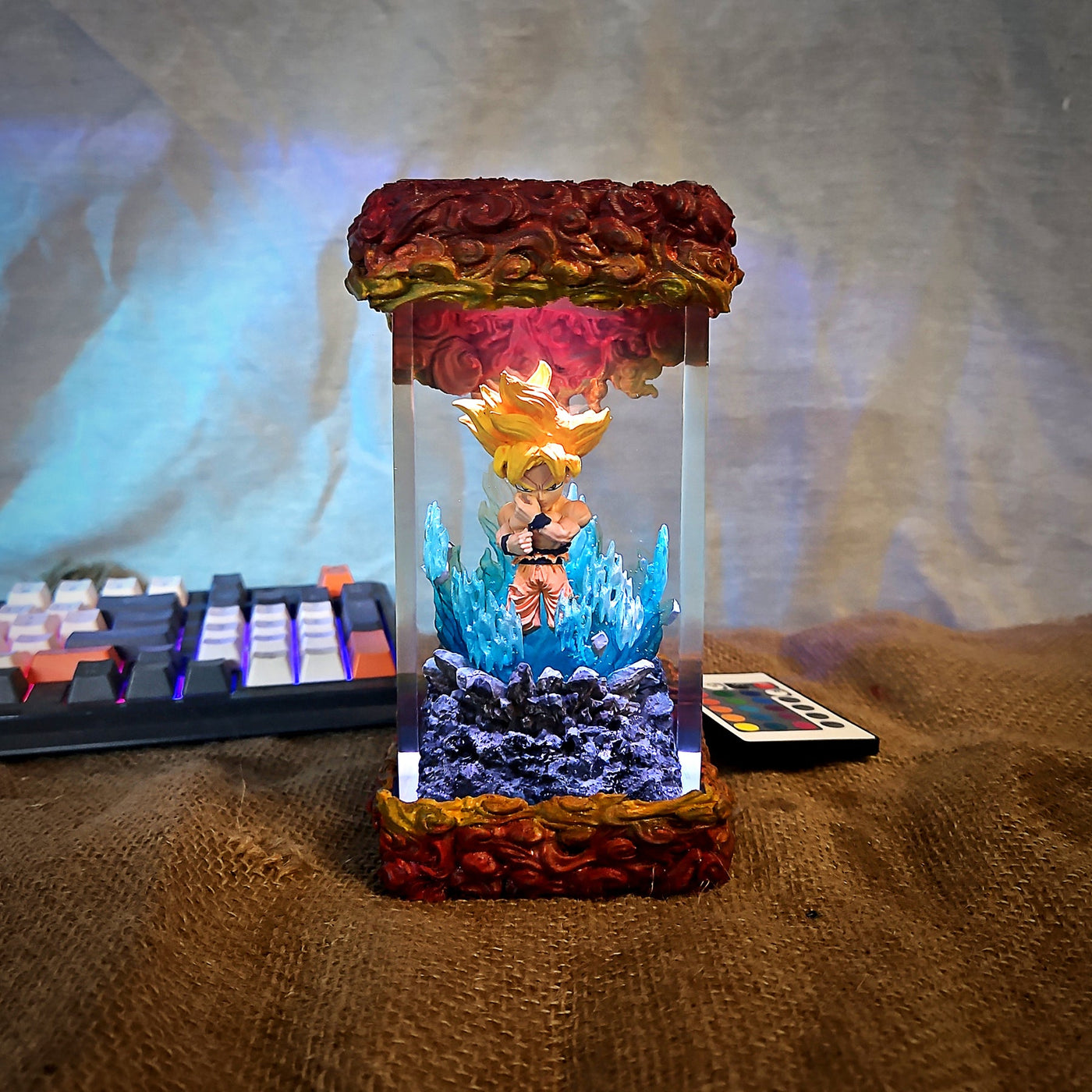 Dra.gon Ball Go.ku Chibi Resin Lamp