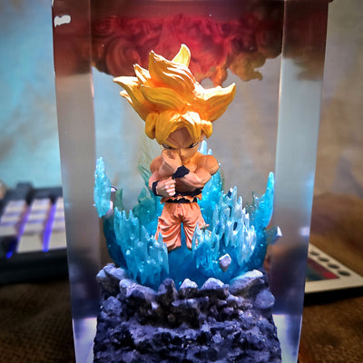 Dra.gon Ball Go.ku Chibi Resin Lamp