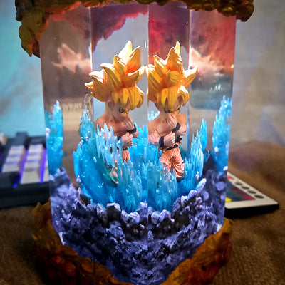 Dra.gon Ball Go.ku Chibi Resin Lamp